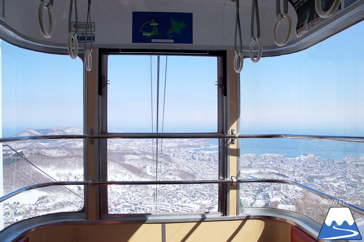 小樽天狗山ロープウェイスキー場 積雪たっぷり！絶景春スキー☆